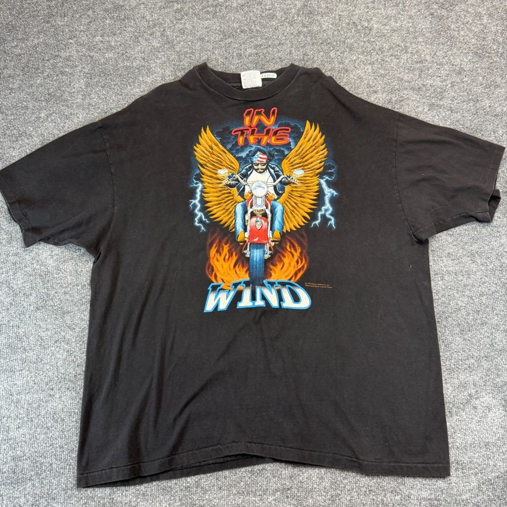 Vtg 1994 Easyriders In The Wind Shirt Hanes Beefy T XXL Hollywood Melrose Biker